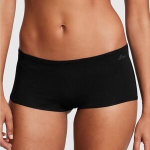 Victoria's Secret PINK Black Boyshort Panties NWOT No Size Tag